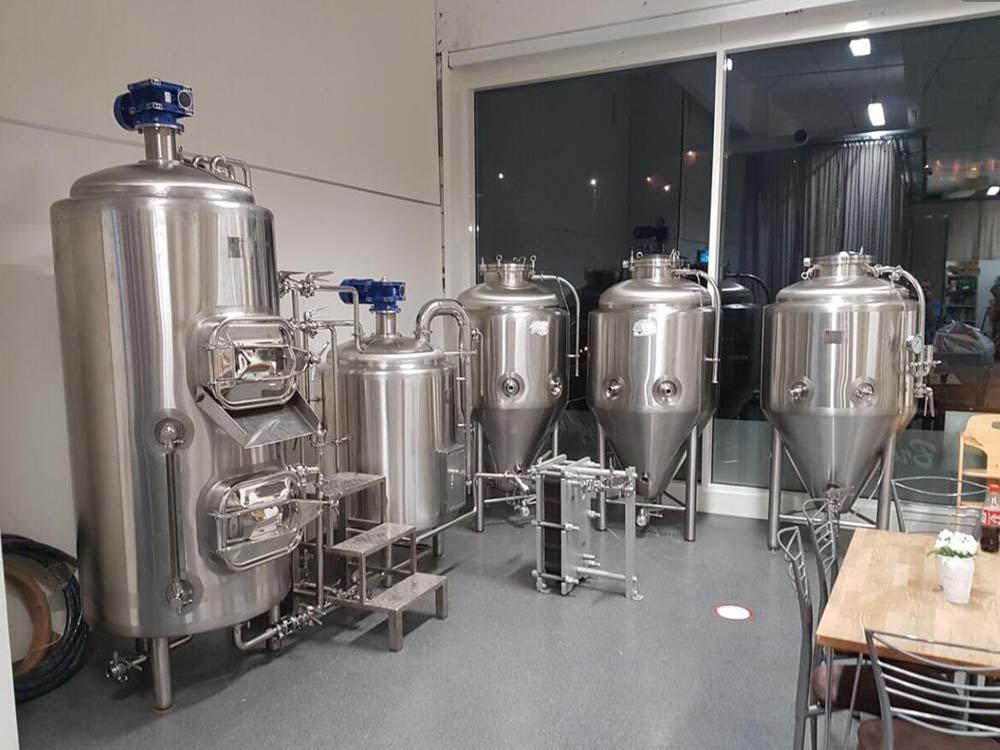 600L two body-three vessel brewhouse equipment
